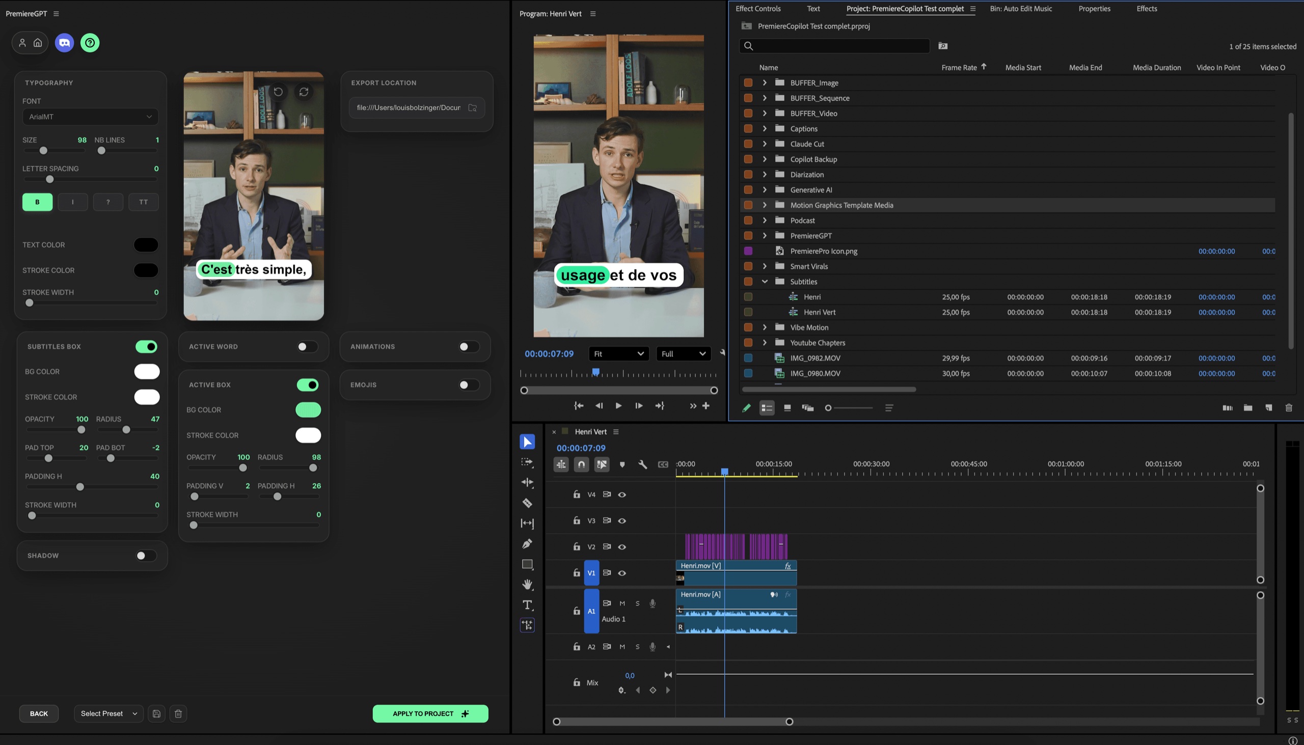 Smart Captions — word-by-word animated captions in DaVinci Resolve