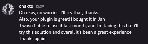 DavinciClaude user testimonial from the Discord community