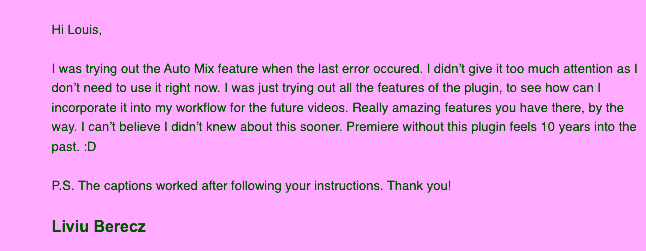 DavinciClaude user testimonial from the Discord community